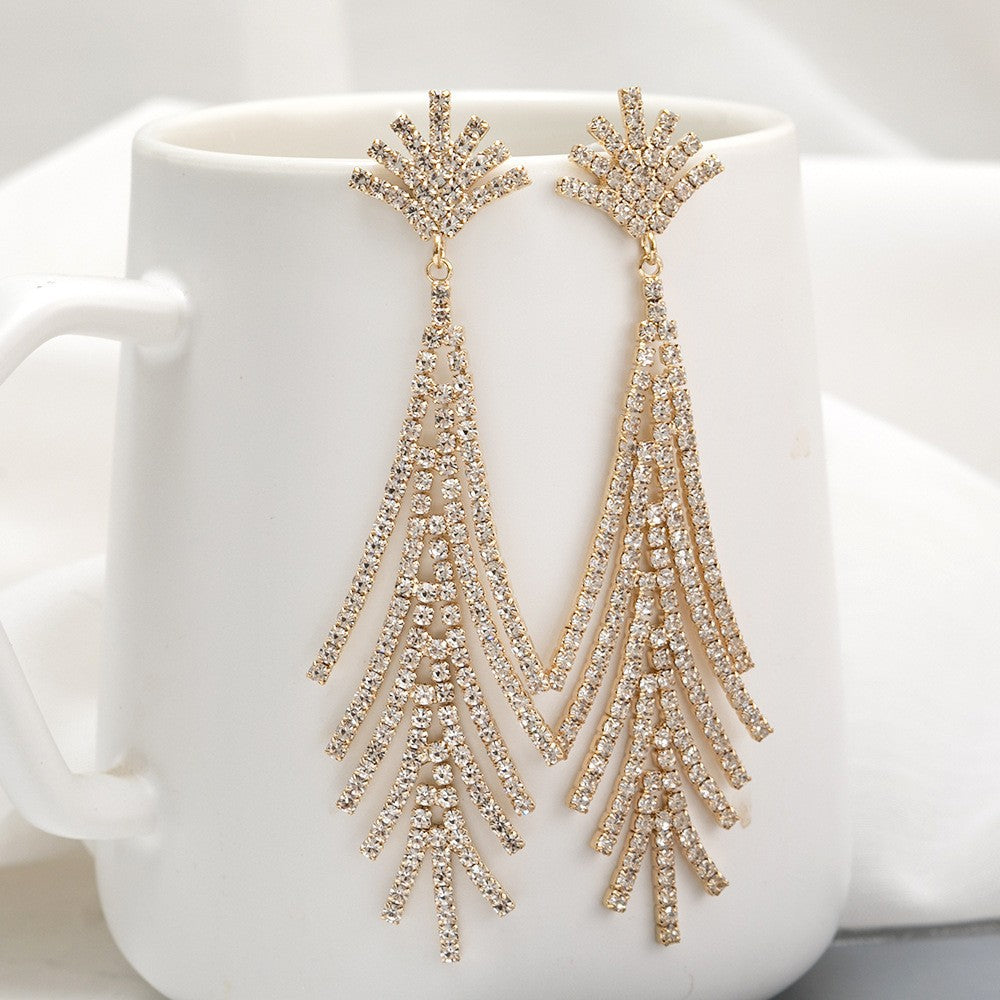 Wholesale Seahorse Shape Star Rhinestone Tassel Butterfly Earrings